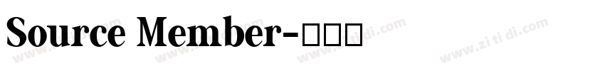 Source Member字体转换